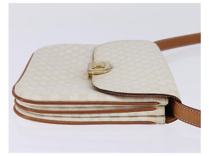 Céline Borsa a Spalla Celine Macadam in Pelle PVC Bianco - vista 4