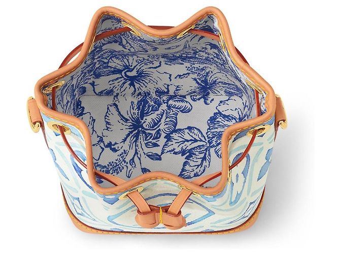 Borsa a mano Louis Vuitton Nano Noé Blu in Tela - vista 2