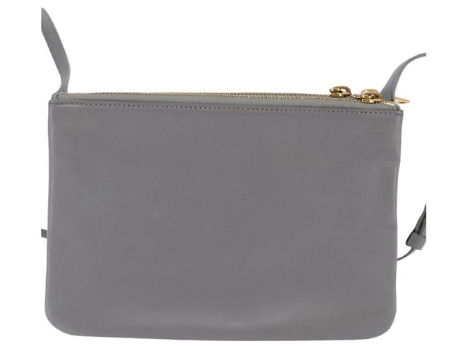 Céline Borsa a tracolla Trio Celine in pelle piccola Marrone - vista 2