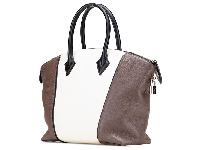 Borsa a mano Lockit PM Parceana di Louis Vuitton Bianco sporco Marrone scuro - vista 2
