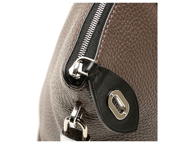 Borsa a mano Lockit PM Parceana di Louis Vuitton Bianco sporco Marrone scuro - vista 5
