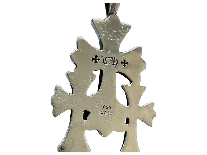 Chrome Hearts Ch Triple Cross Argento - vista 5