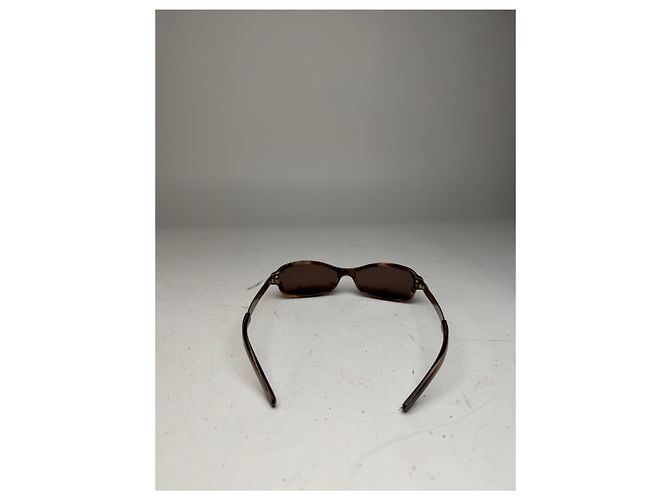 Occhiali da sole vintage Gucci retrò marrone dorato - vista 2