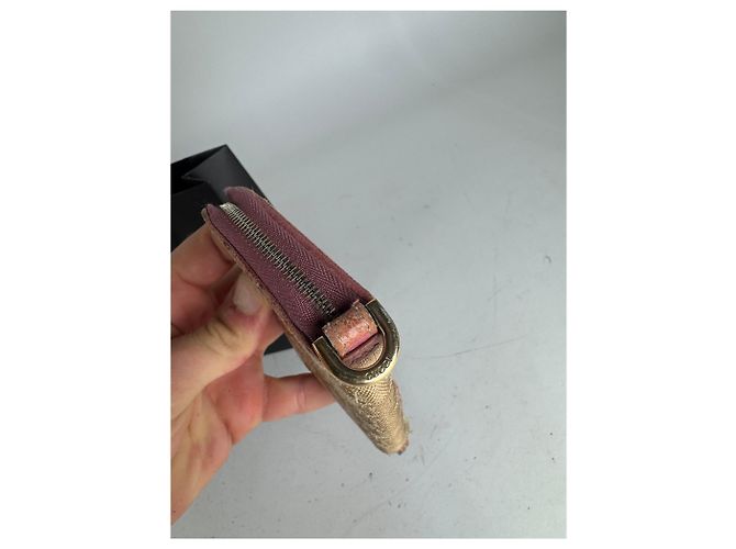 Vintage Gucci Monogramm Kartenhalter Beige Rosa Pink - Ansicht 9