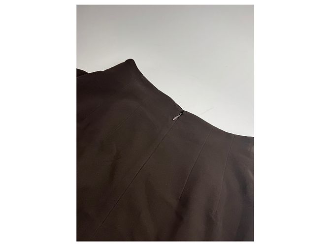 Gonna in pelle vintage Dior marrone M - vista 9
