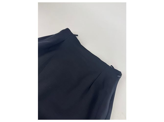 Vintage Gianni Versace Wollrock Navy 38/M Marineblau - Ansicht 9