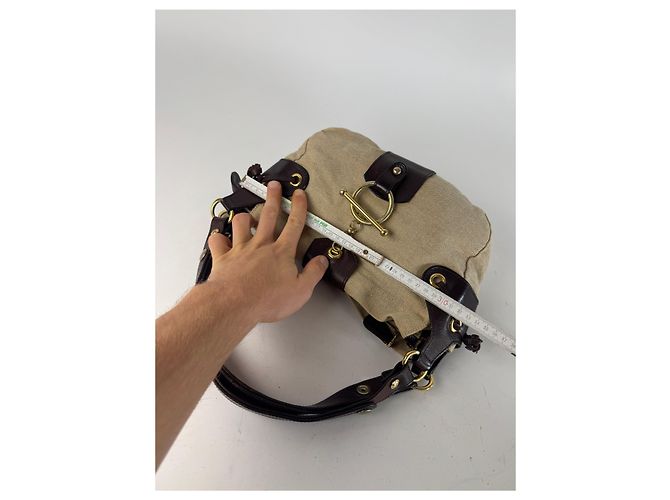 Vintage Marni Handtasche beige und braun - Ansicht 10