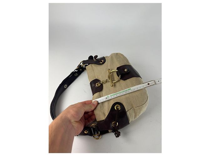 Vintage Marni Handtasche beige und braun - Ansicht 11