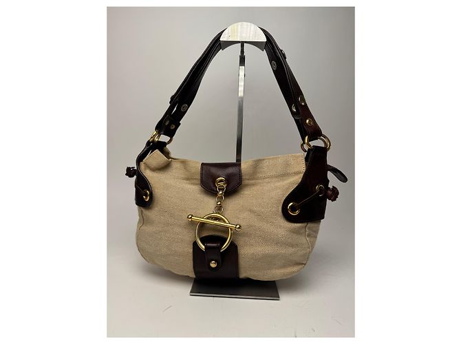 Vintage Marni Handtasche beige und braun - Ansicht 14