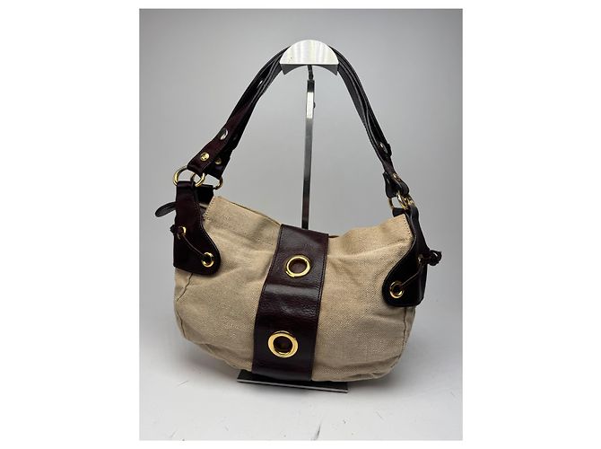 Vintage Marni Handtasche beige und braun - Ansicht 2