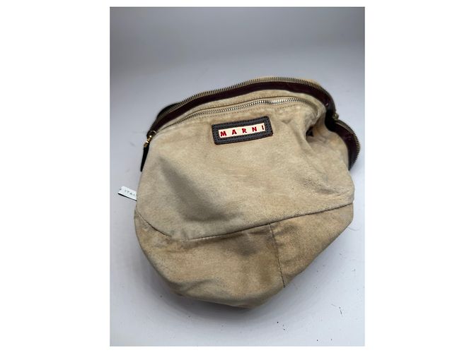 Vintage Marni Handtasche beige und braun - Ansicht 3