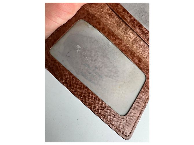 Vintage Louis Vuitton Leather Monogram Card Holder Brown - view 5