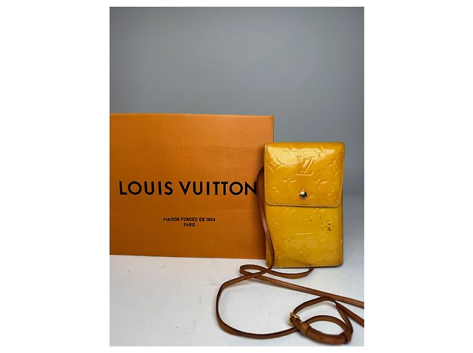 Vintage Louis Vuitton Vernis Leder Umhängetasche Gelb - Ansicht 3