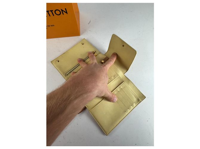 Vintage Louis Vuitton Vernis Leder Umhängetasche Gelb - Ansicht 9