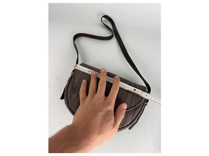 Borsa a spalla in pelle vintage Givenchy marrone - vista 12