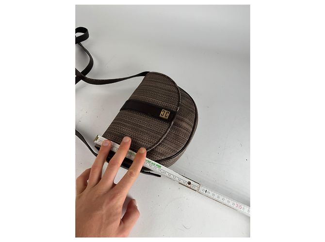 Borsa a spalla in pelle vintage Givenchy marrone - vista 13