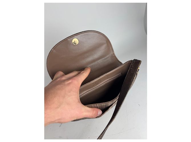 Borsa a spalla in pelle vintage Givenchy marrone - vista 3