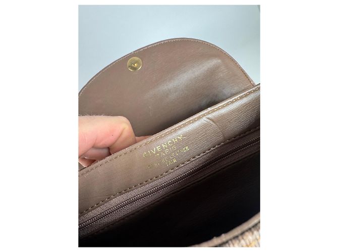 Borsa a spalla in pelle vintage Givenchy marrone - vista 5