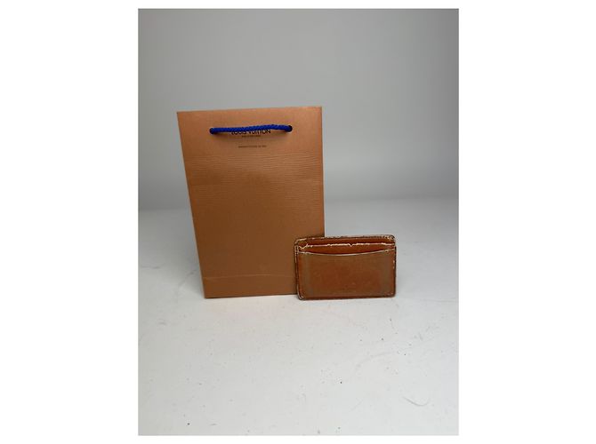 Porta-cartões de couro Monogram Louis Vuitton vintage marrom - vista 11