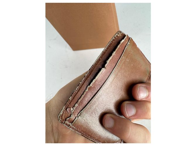 Porta-cartões de couro Monogram Louis Vuitton vintage marrom - vista 5