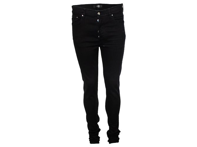 Amiri Jeans in cotone nero - vista 4