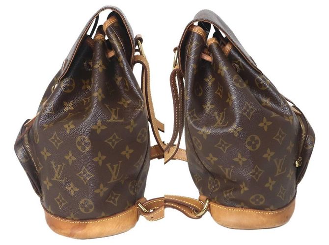 Zaino Montsouris PM Louis Vuitton Marrone - vista 4
