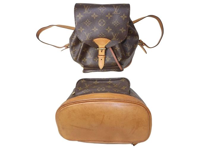 Zaino Montsouris PM Louis Vuitton Marrone - vista 5