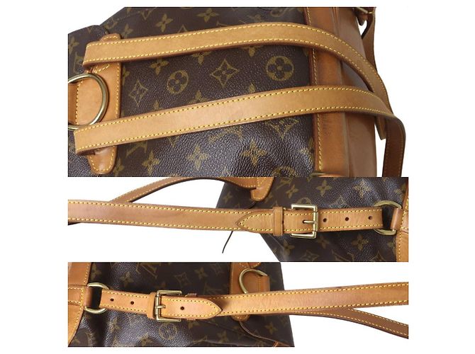 Zaino Montsouris PM Louis Vuitton Marrone - vista 7