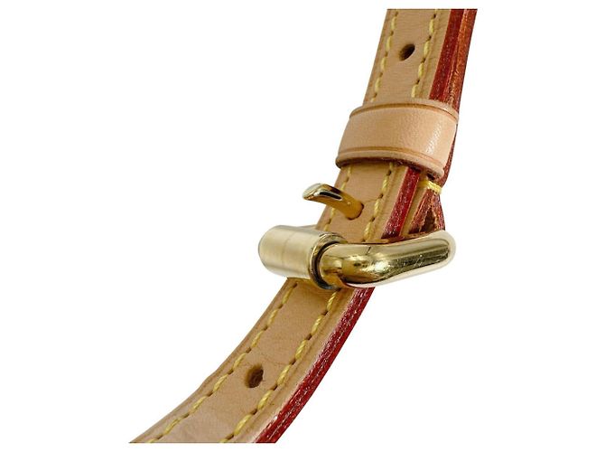 Cinghia a spalla in pelle beige Louis Vuitton - vista 5