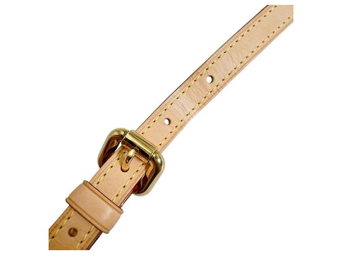 Cinghia a spalla in pelle beige Louis Vuitton - vista 6