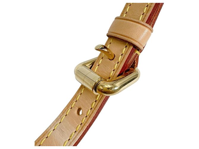 Cinghia a spalla in pelle beige Louis Vuitton - vista 7