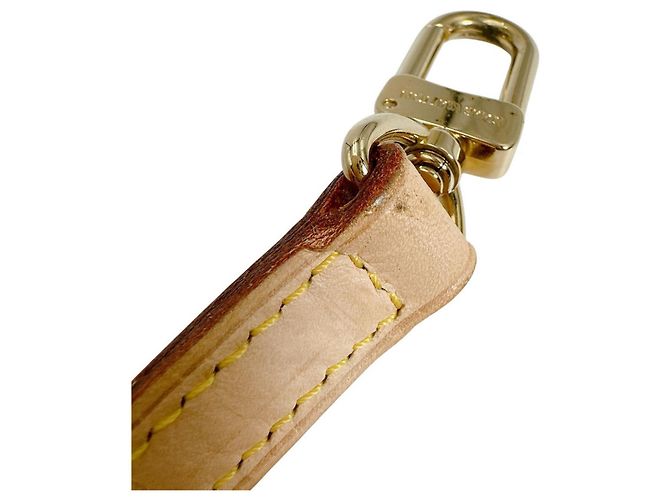 Cinghia a spalla in pelle beige Louis Vuitton - vista 8