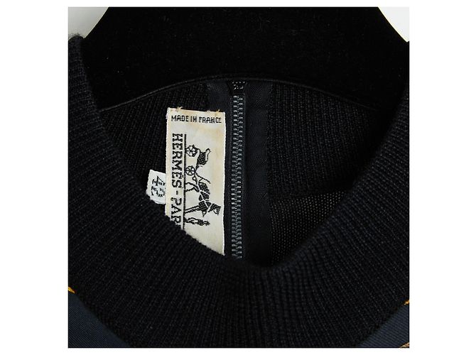 Hermès 1988 Twillaine Pullover FR42 Schwarz Kaschmir UK12 US10 - Ansicht 4