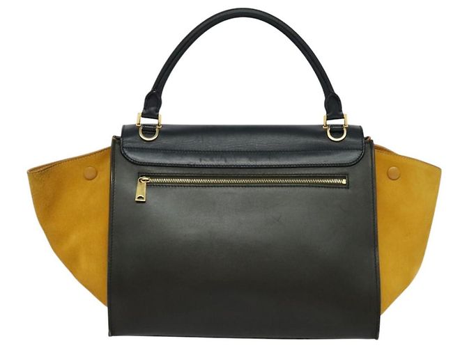 Céline Celine Trapeze Leather with Suede Medium Multicolore - vista 2
