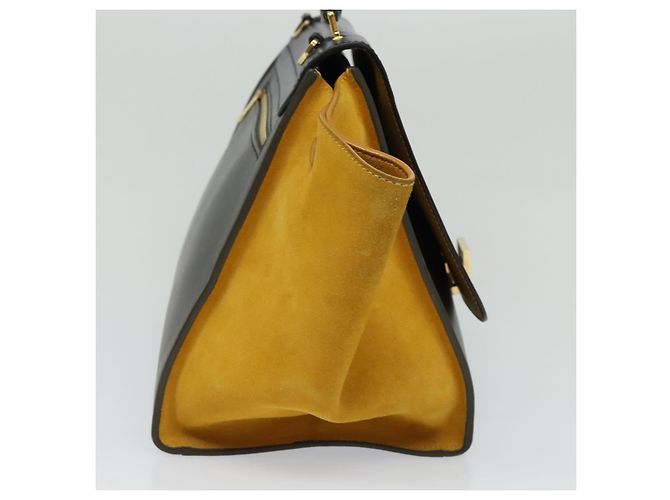 Céline Celine Trapeze Leather with Suede Medium Multicolore - vista 3