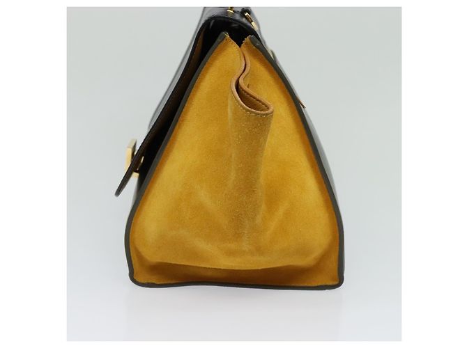 Céline Celine Trapeze Leather with Suede Medium Multicolore - vista 4