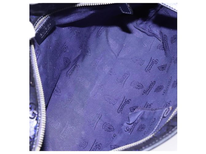 Gucci Plus Tote GG Stampato Piccolo Blu navy - vista 5
