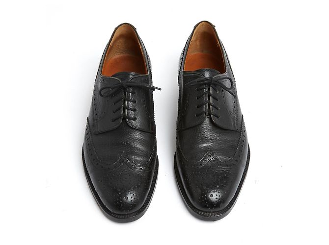 Aubercy Derby Su Misura EU38.5 Scarpe Su Misura in Pelle Nera Derbies UK5.5 US8 Nero - vista 2