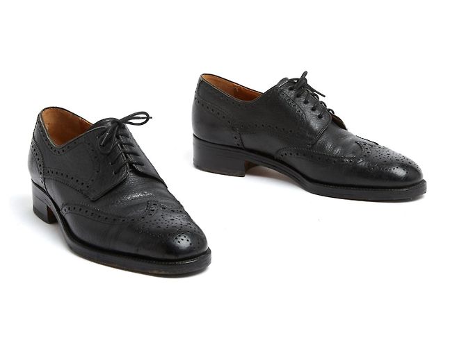 Aubercy Derby Su Misura EU38.5 Scarpe Su Misura in Pelle Nera Derbies UK5.5 US8 Nero - vista 3