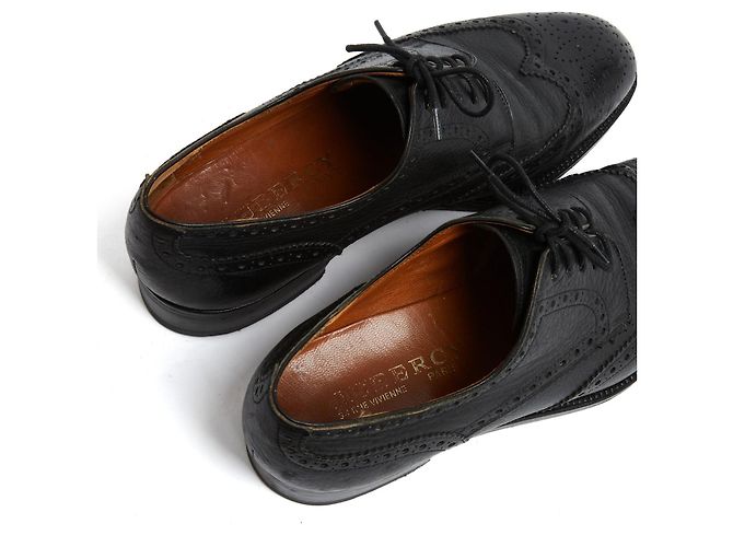 Aubercy Derby Su Misura EU38.5 Scarpe Su Misura in Pelle Nera Derbies UK5.5 US8 Nero - vista 5