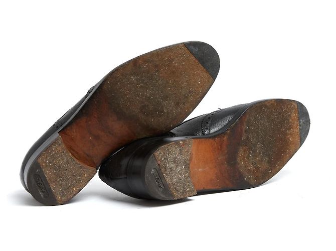 Aubercy Derby Su Misura EU38.5 Scarpe Su Misura in Pelle Nera Derbies UK5.5 US8 Nero - vista 6