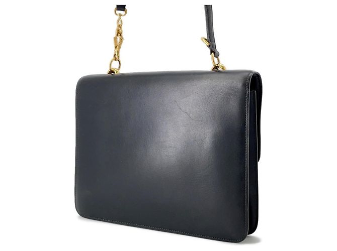 Bolso de Hombro Sandrine Hermès en Cuero de Ternera Negro - vista 2