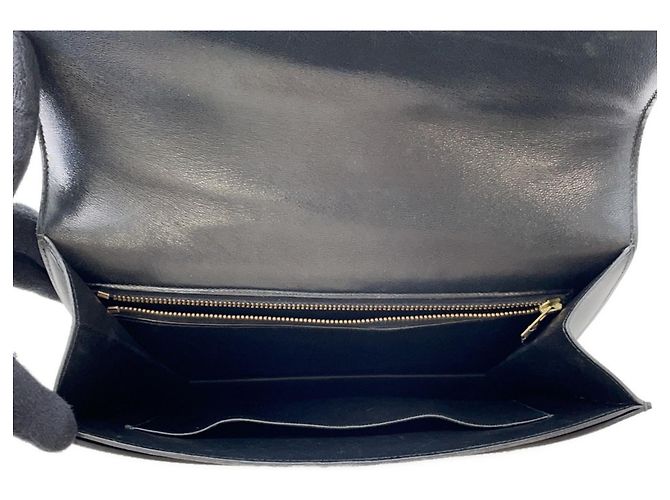 Bolso de Hombro Sandrine Hermès en Cuero de Ternera Negro - vista 5