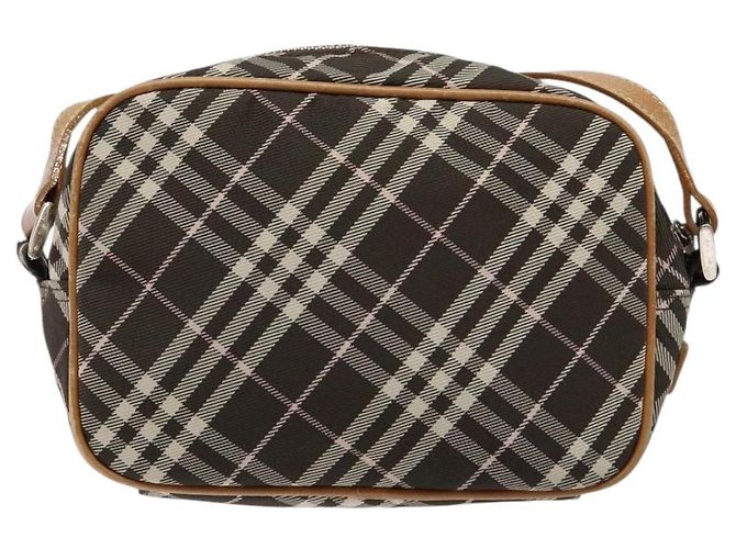 Burberry Nova Check Etichetta Blu Tela Marrone - vista 2