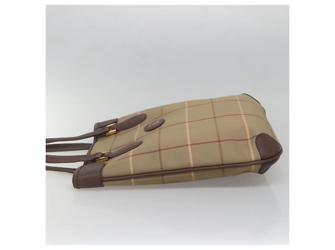 Burberry Nova Check Tote aus Canvas und Leder Beige - Ansicht 3
