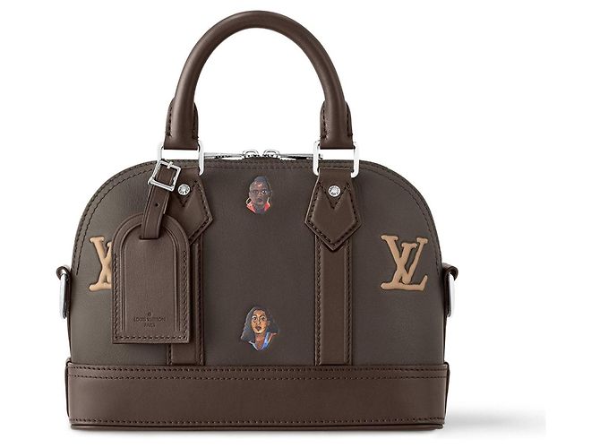 Louis Vuitton Alma 25 in pelle marrone - vista 2