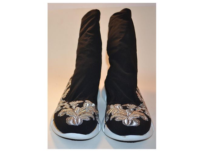 Elena Lachi Elena Iachi Leinensneaker schwarz silber 36 IT - Ansicht 2