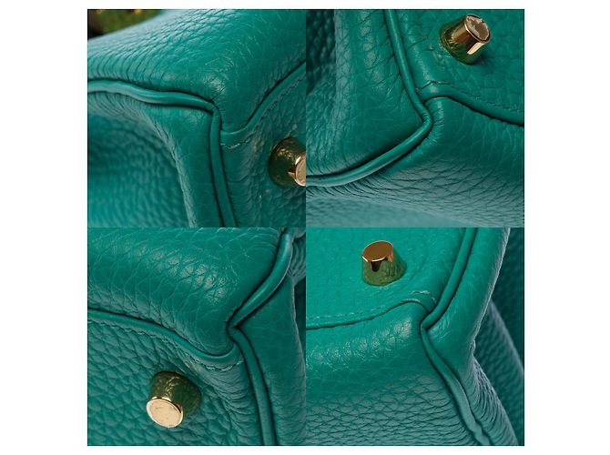 Hermès Borsa HERMES Kelly 28 in Pelle Verde - 102963 - vista 12