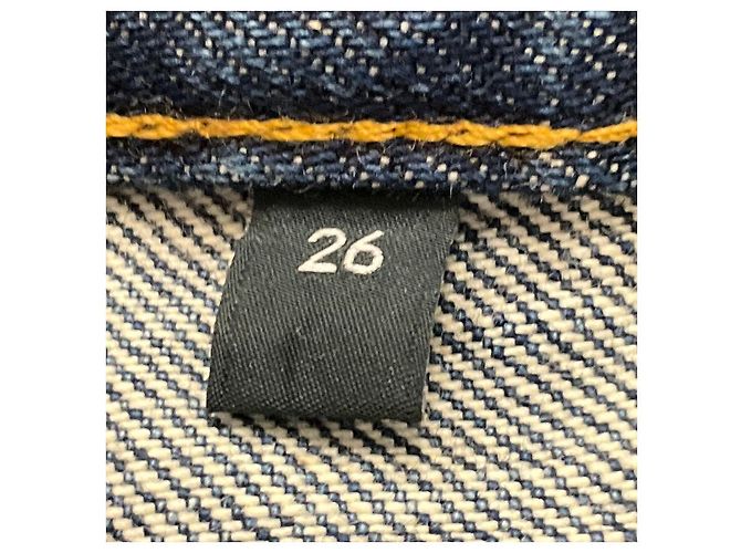 Céline Celine Blaue High-Waisted Denim-Midirock 2021 - Ansicht 5