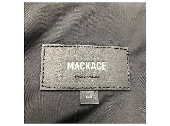 Mackage Black Baya Lambskin Leather and Shearling Biker Jacket - view 4
